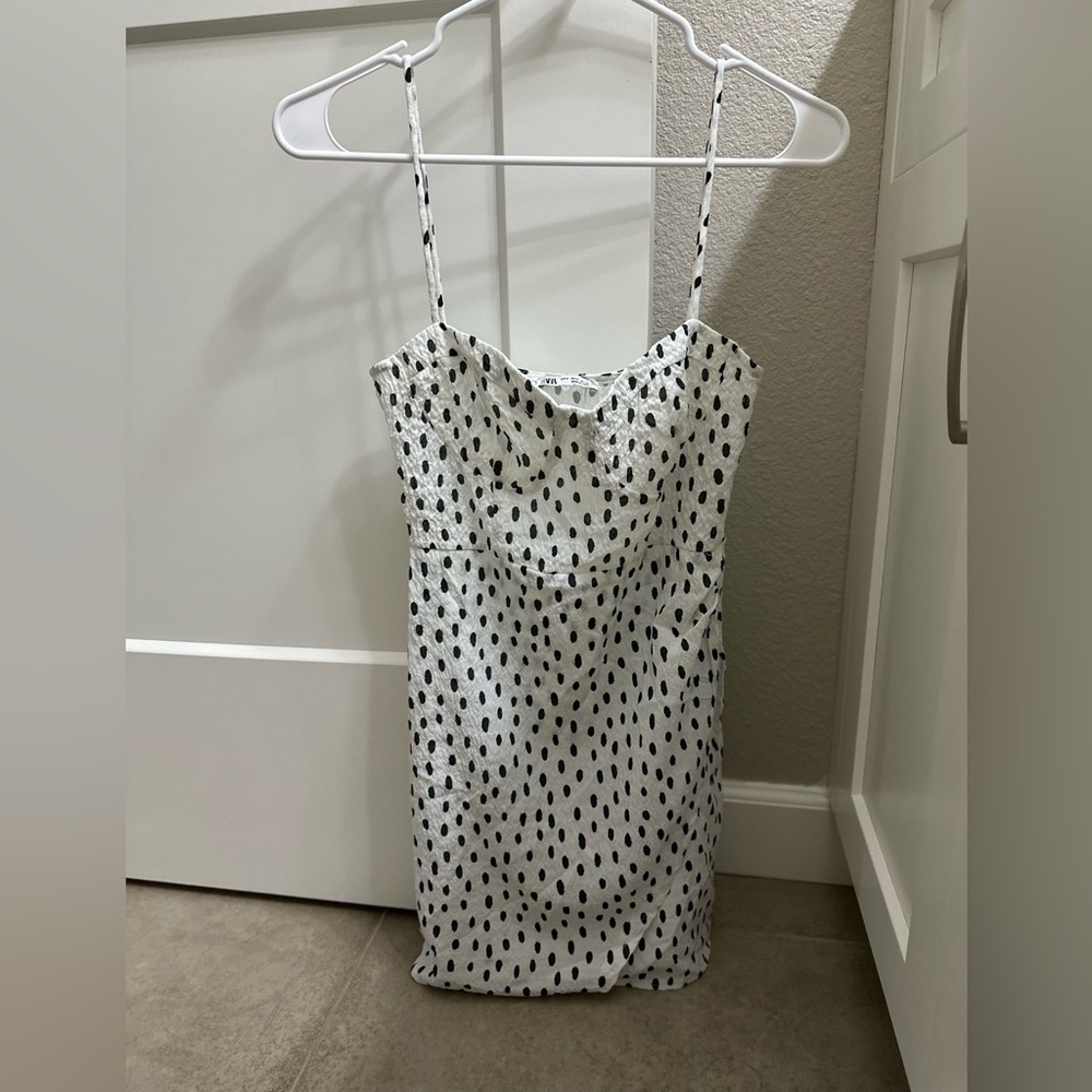 Zara Polka Dot Mini Dress Size Small